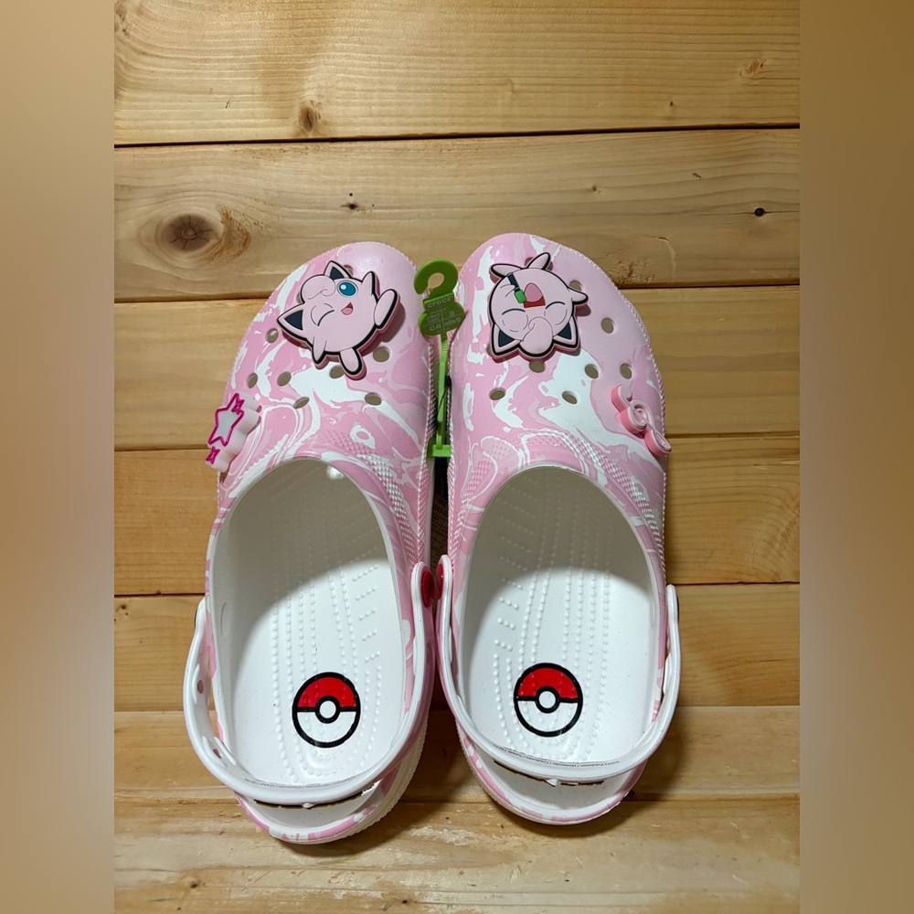 New Crocs Pokémon Jigglypuff Classic Clog Star Light up Limited edition - Picture 6 of 7